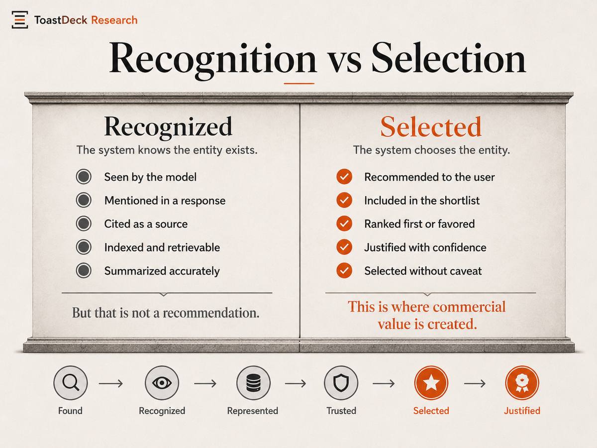 Recognition vs Selection — ToastDeck Research